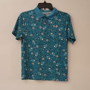 Under Armour Teal Graphic Polo Shirt